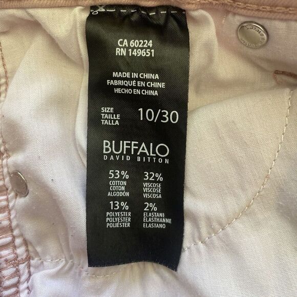 Buffalo David Bitton Women’s AUBREY Mid Rise Pink Ankle Jeans Stretch Size 10/30 - Picture 13 of 16